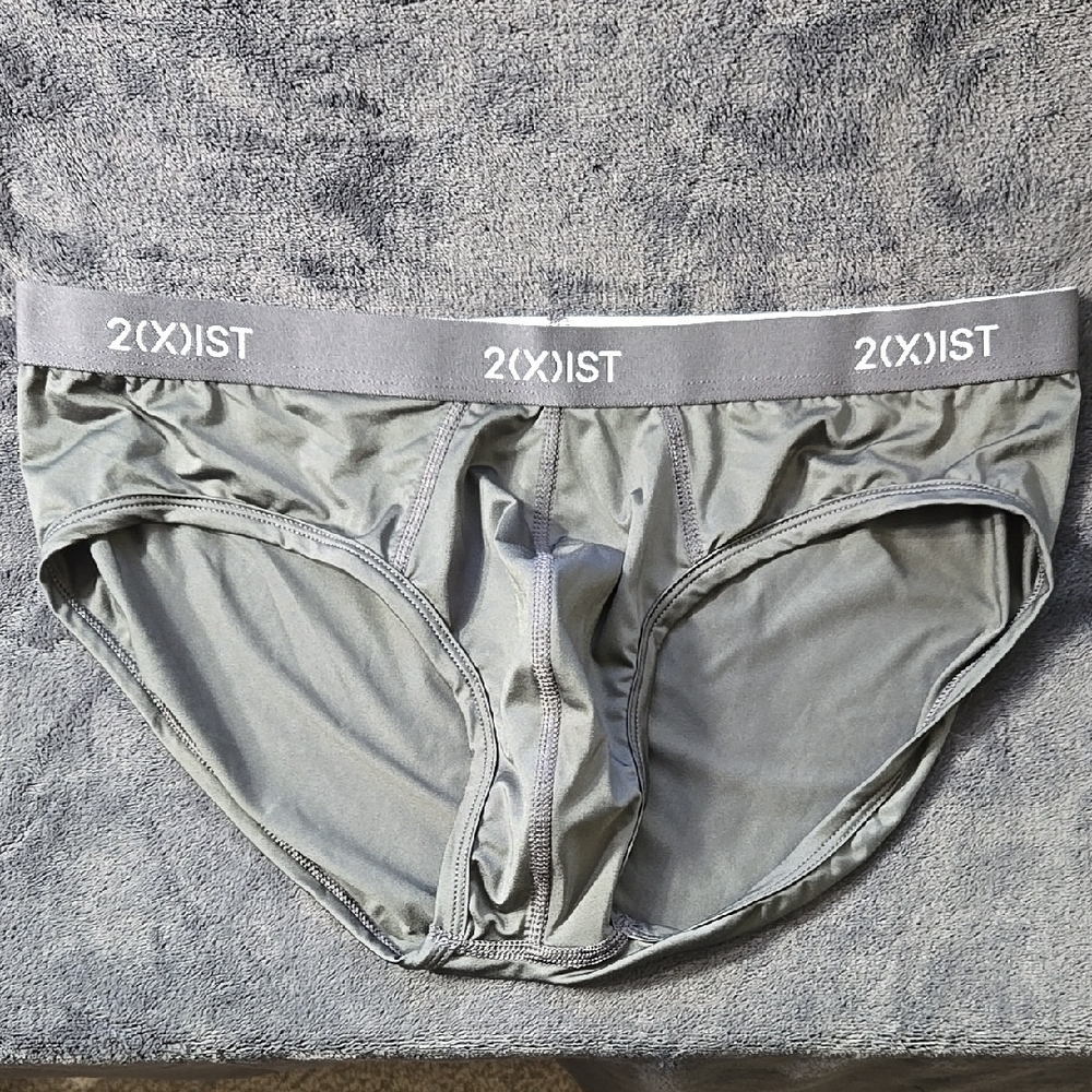 2xist Gray Briefs with Wide Elastic Waistband